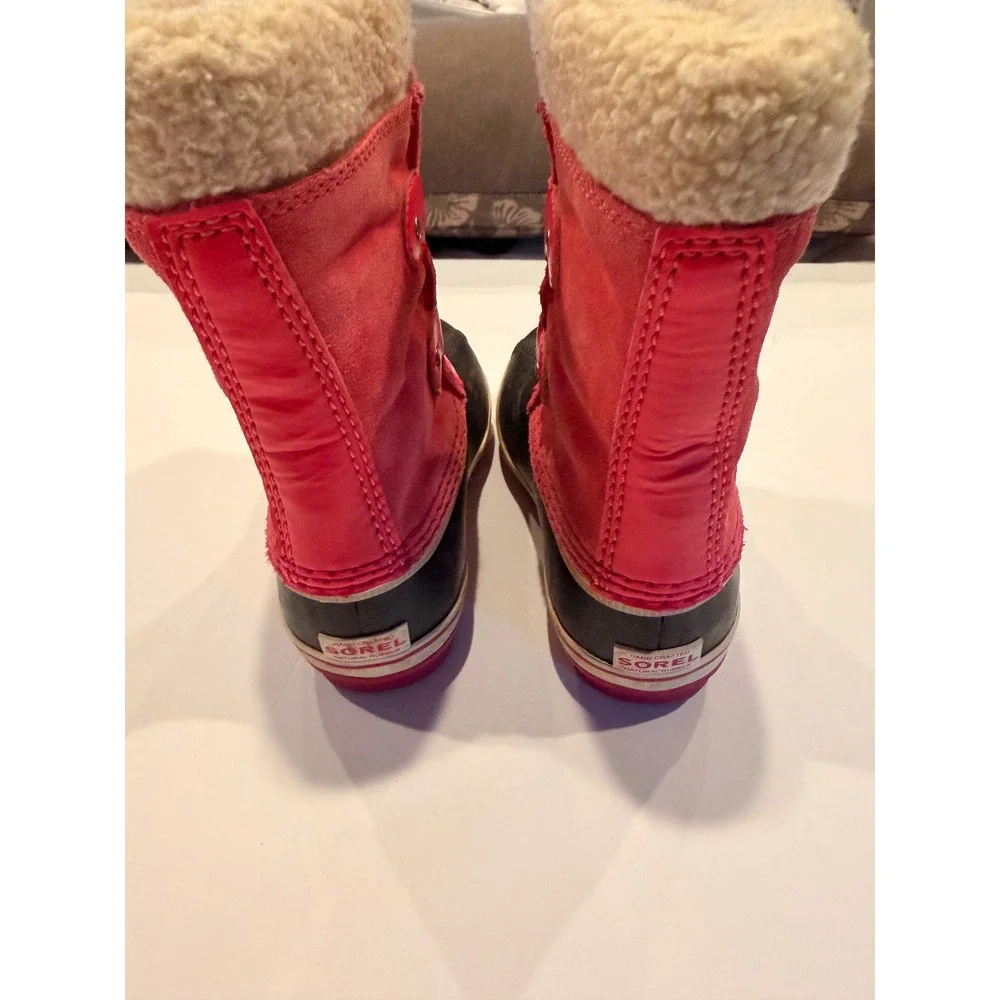 Sorel Kids Snow Commander Pink Black Waterproof Winter Boots Toddler 9